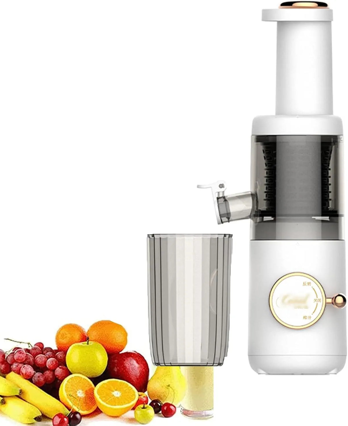Blender, 120 W Motor, eenvoudige reiniging,620ml, Elektrische Koude Persjuicer, Compacte Draagbare Blender, Omgekeerde Functie, Citrus, Oranje