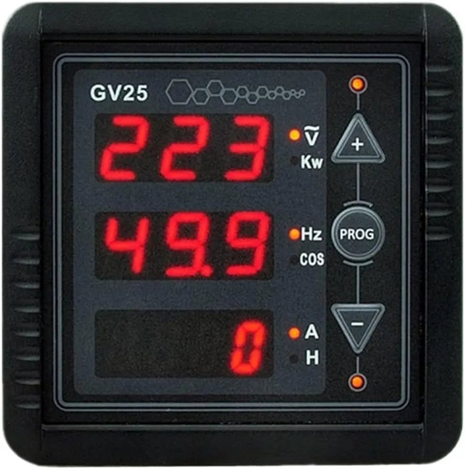 380V, model GV25, model MK2, 1 stks GV25 MK2 digitale display, AC elektrische parameter meter diesel generator, controller 380V
