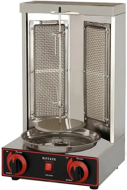 Machine, 360 ° Rotatie, Automatische Kebabmachine, Voor Shoarma Kiptaco's Vlees, Elektrische Shoarmamachine Met Olieopvangpan, Rookloze