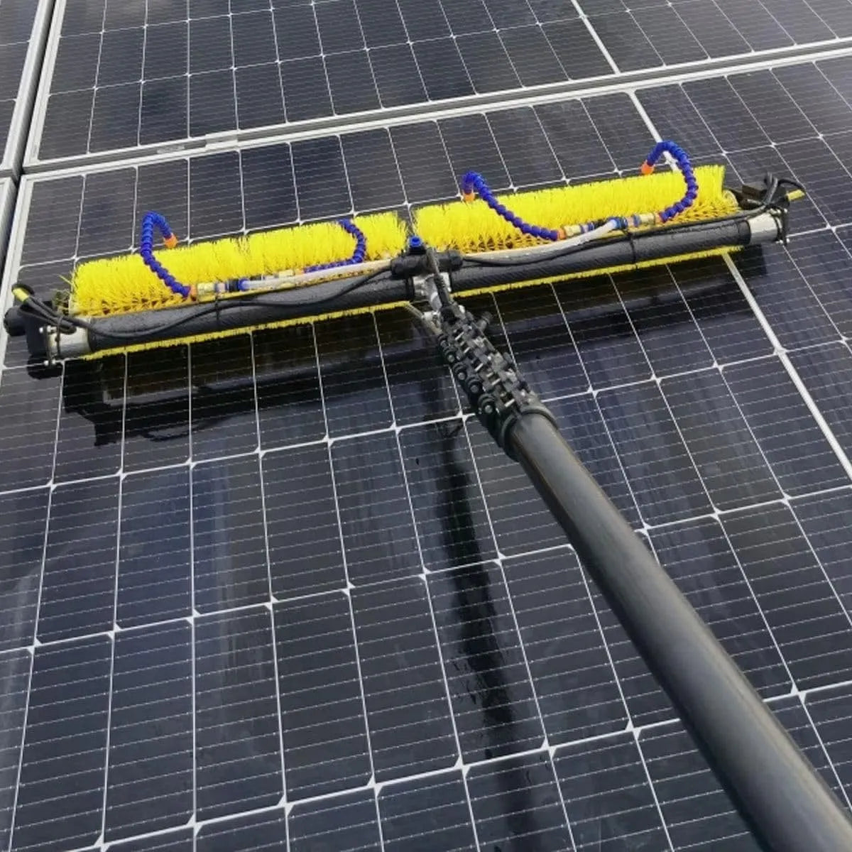 Apparaat, 4-8 m telescopische paal, reinigingsborstel voor zonnepanelen, gereedschap voor buitenwasapparaat, Elektrische fotovoltaïsche