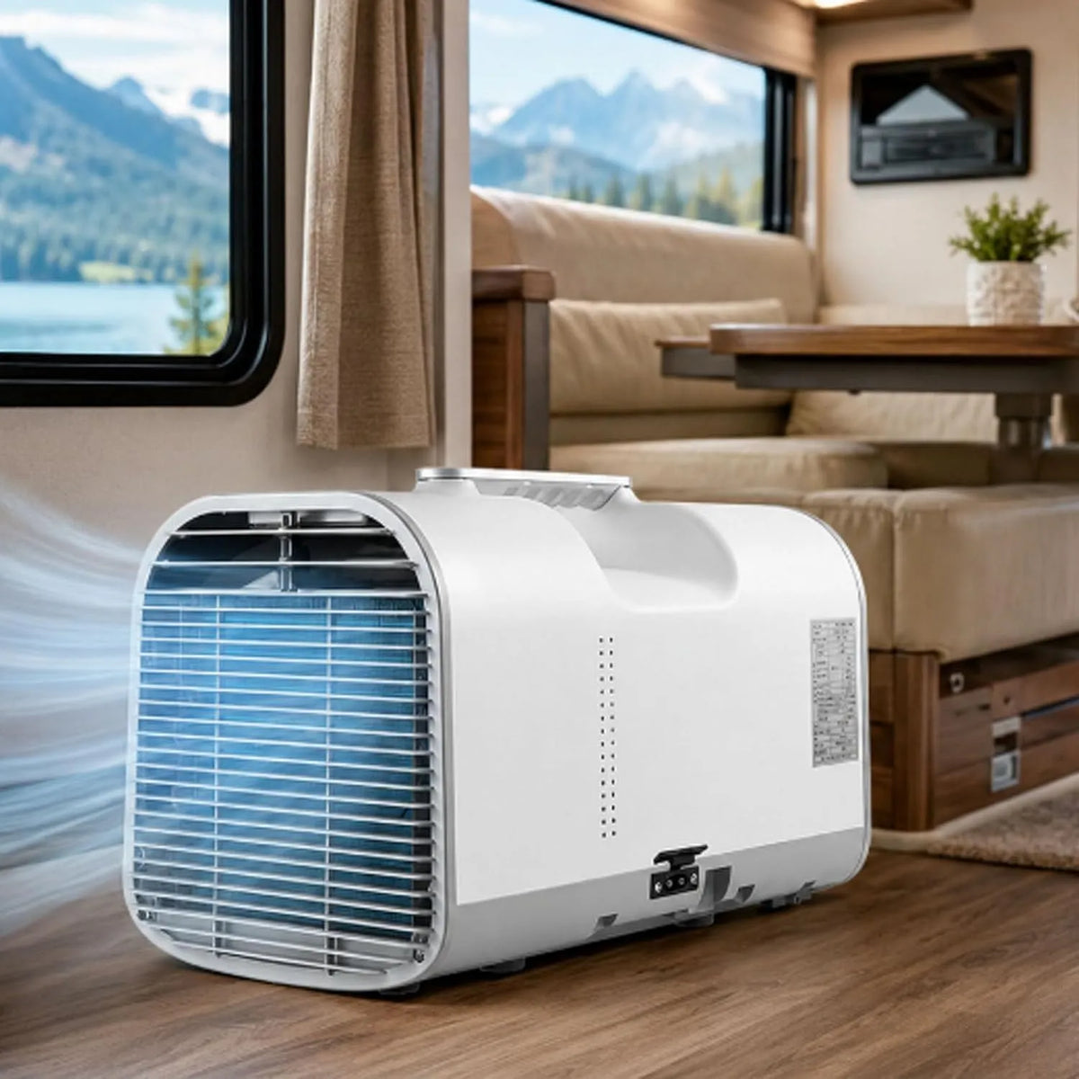 Mobiele airconditioner AC1500W met 42 Db, 16-32°C, 4-In-1, 1200 W, 1300 W, 5100 BTU, 10°C en 16°C