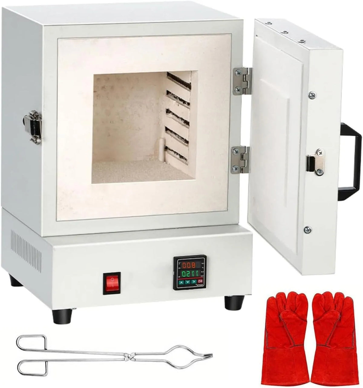 Inbouwoven F/2102 met 2000 W, 1150 °C, 34-38 minuten en regelbare thermostaat