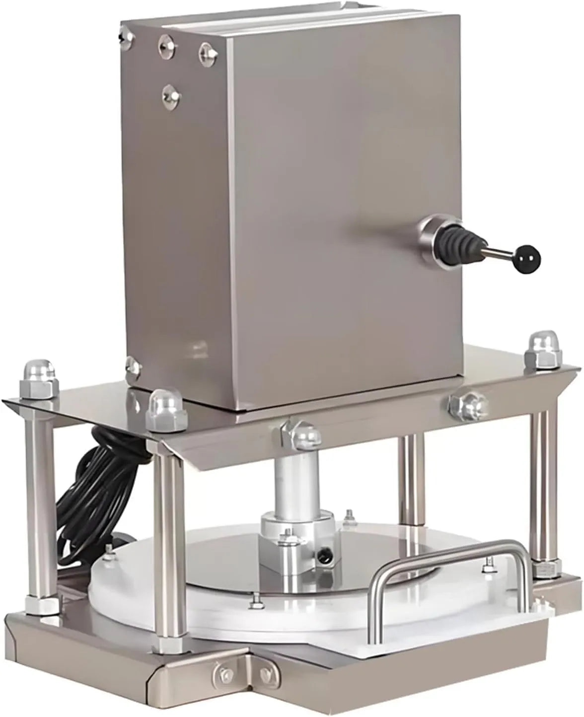 Alles-in-één machine, Pizzabakset voor, alles-in-één machine voor zelfgemaakte pizza en pasta 25cm/9.8in, elektrische deegpers met 22 cm plaat