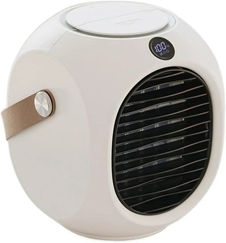 Mobiele airconditioner en Luchtkoeler, Draagbare airconditioner, compacte en efficiënte koeloplossing voor binnenshuis, bureauventilator