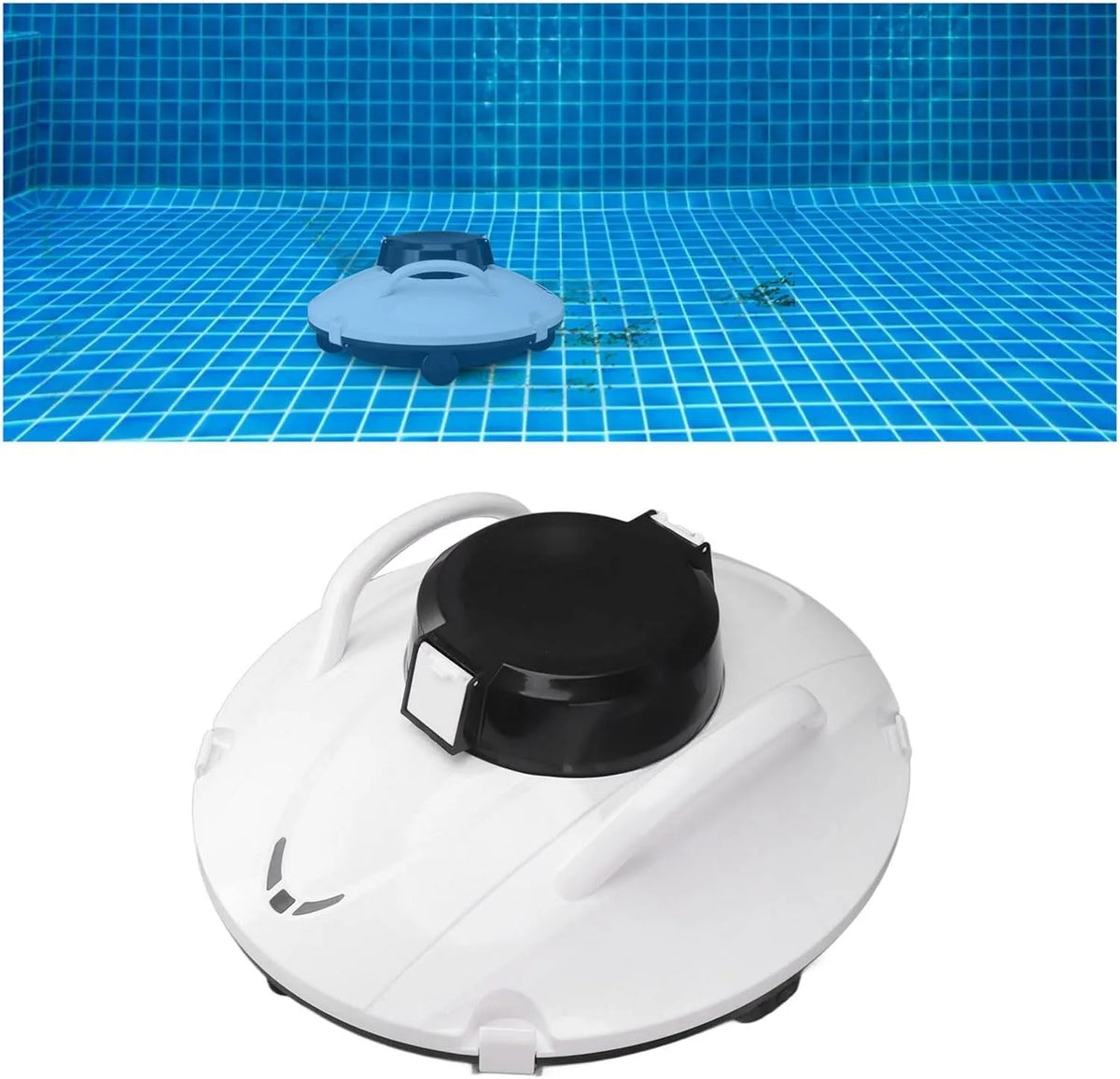 Zwembadreiniger, waterdichte sterke zuigkracht Zwembadreinigingsrobot Zelf voor, bovengrondse zwembaden Zwembadreinigingsrobot