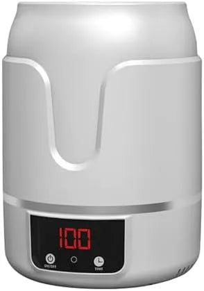 Koeler met timer, 18.5 x 18.5 x 25CM, 60 W, 40000HZ, 900 seconden, 50Hz, digitaal display en RVS