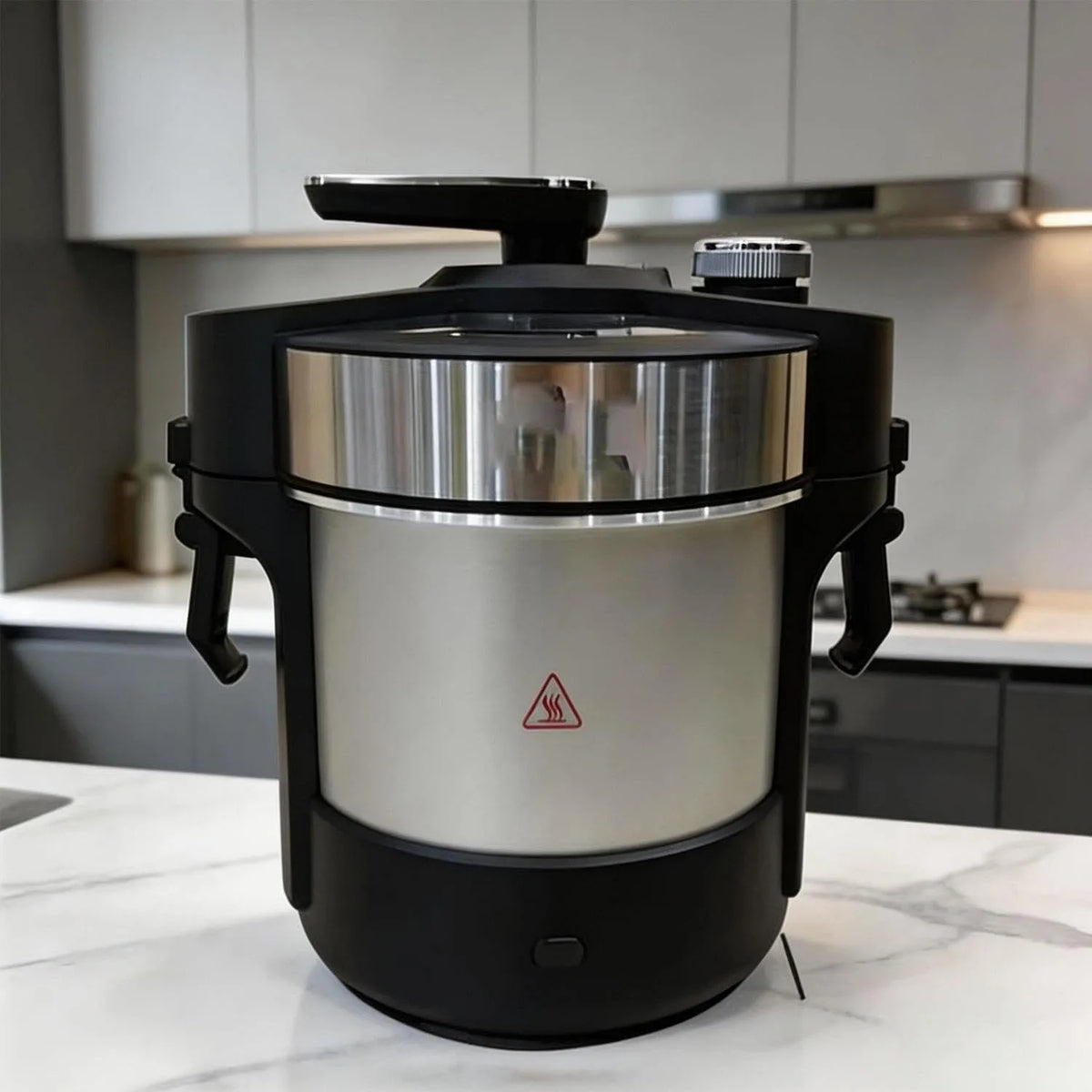 Machine met 14 x 14 x 12 cm, 1000 W, 24 uur, RVS en zilver
