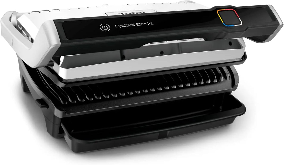 Tefal OptiGrill Elite XL Slimme contactgrill met grillassistent met rood