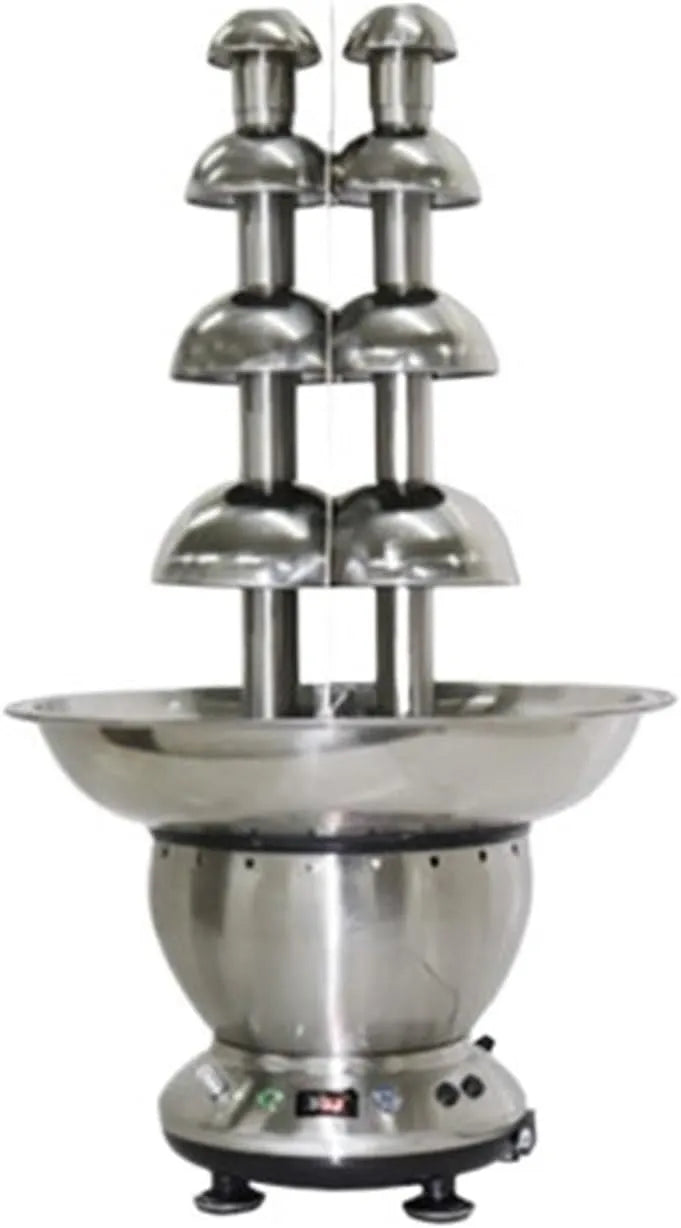 Smeltende Chocoladefontein Machine, 4-lagen Twee Torens Bruiloft Verwarming Smeltende, Chocoladefontein Machine Waterval Maker Chocolade Dispenser