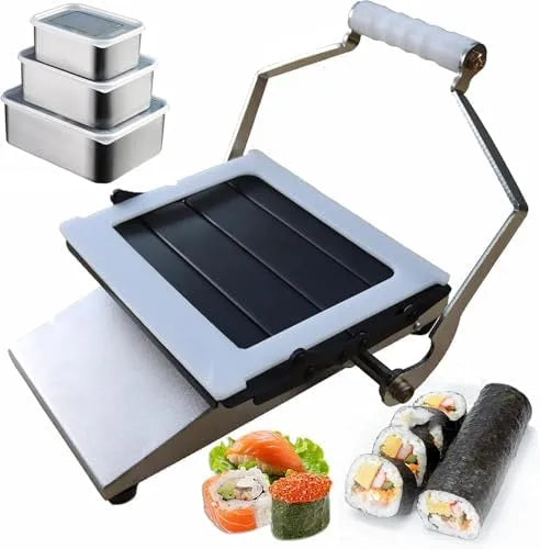 Machine, Handmatige Sushi Rolling Machine, Tofu, Vlees, Fruit, RVS Rijstbal Vormen Snijmachine voor Ham