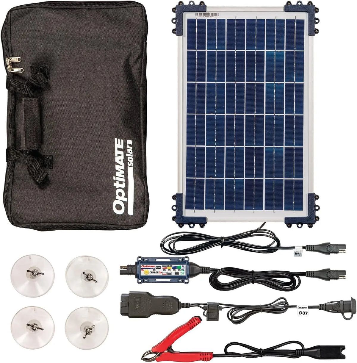 Lader met 10 W, 12V, digitaal display, zonne-energie en aluminium
