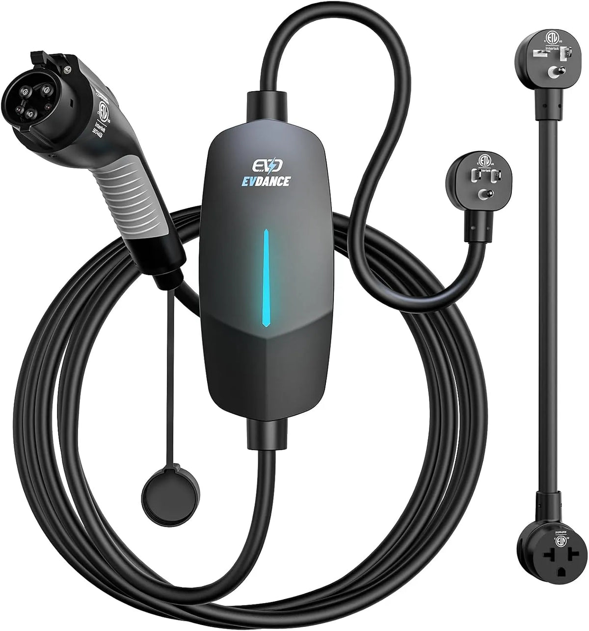 Lader J1772 met 110V, 240V, digitaal display en ruime kabellengte