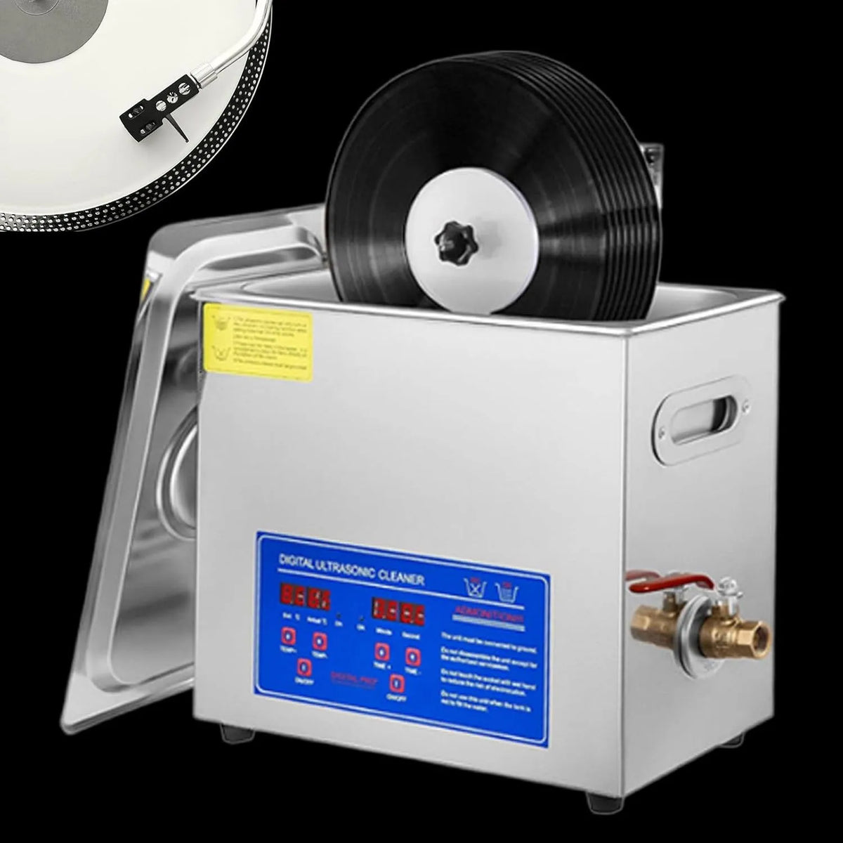 Ultrasoonreiniger, Ultrasoon reiniger, 7-12 inch, 300 W, 6,5L
