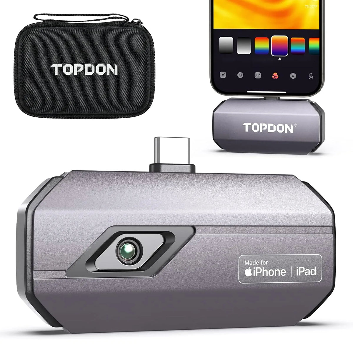 Camera TC002C-A met 20 °C, 550 °C, 25 Hz en regelbare thermostaat