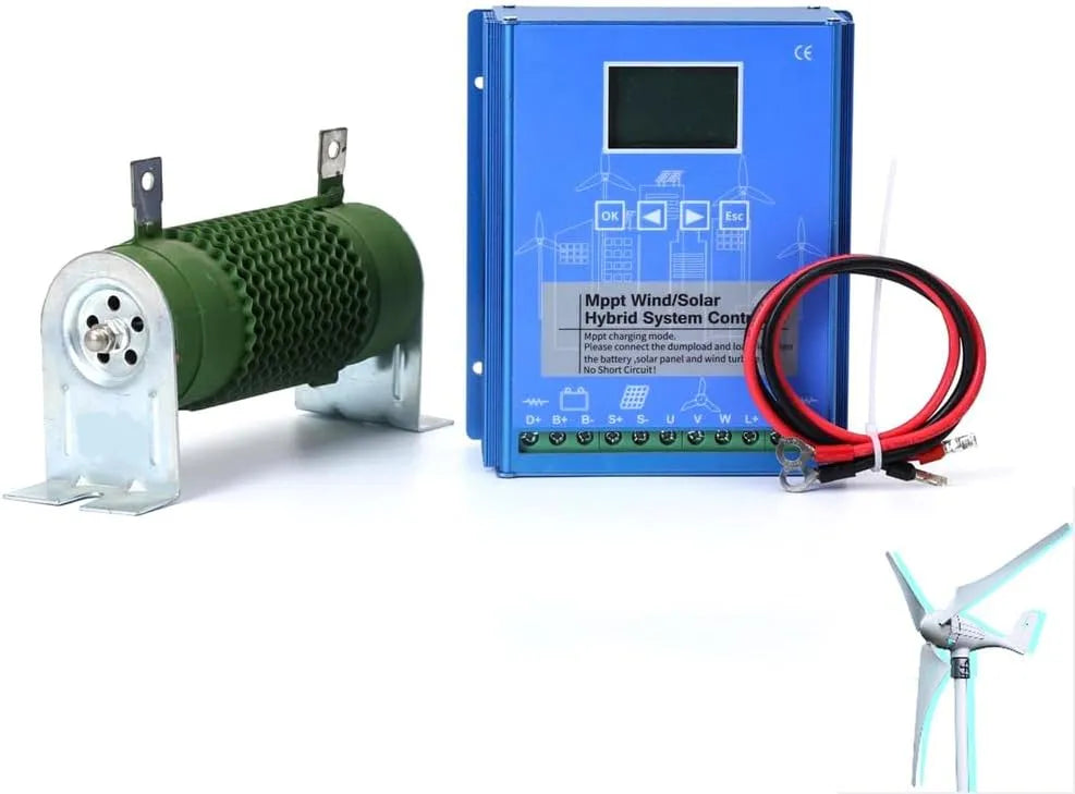 12V 24V 48V12000W MPPT Hybrid Wind Solar Charge Controller met 12V, digitaal display, zonne-energie en aluminium