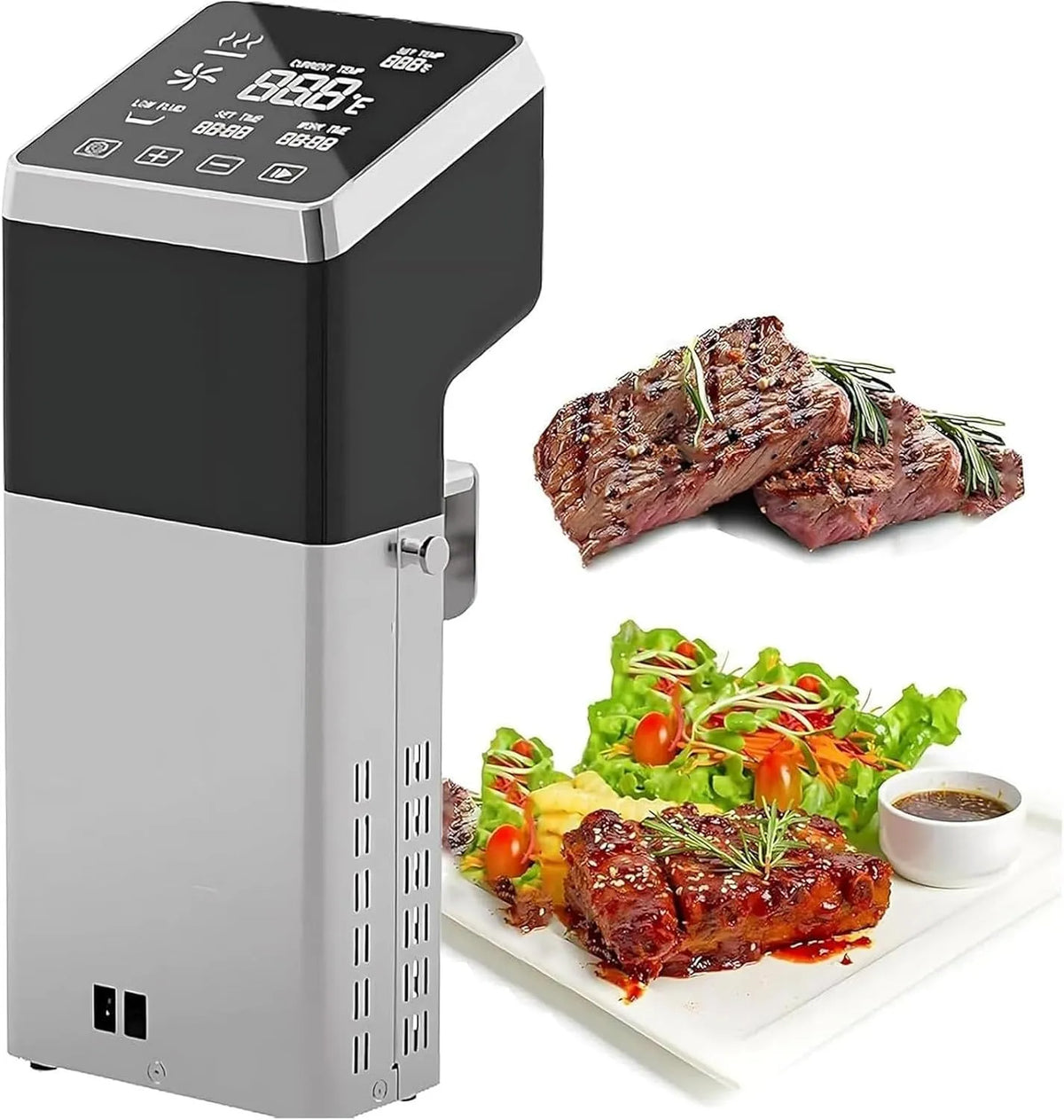 Apparaat, 1600 W Professionele IPX8, 70L, LCD-aanraakbediening en geluidsarm Werking Ideaal, Restaurantkeukens