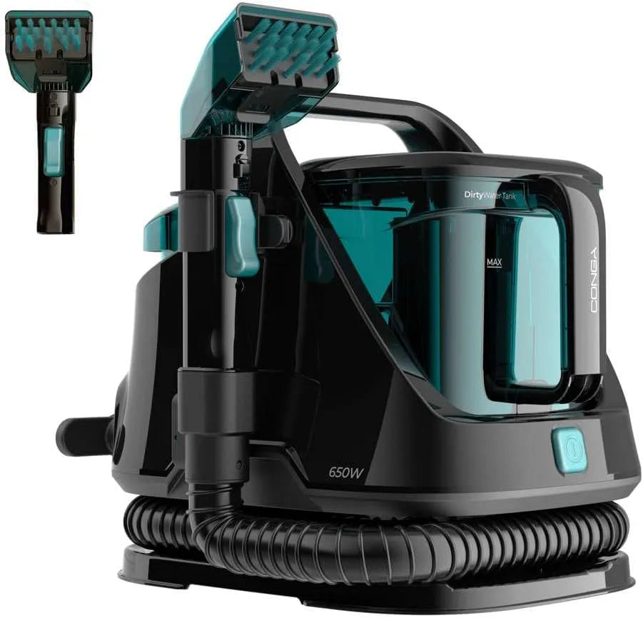Stofzuiger, 650 W, Waterverstuiver en 11 kpa Zuigkracht, Twee Reservoirs, een voor Schoon Water en een voor Vuilwater