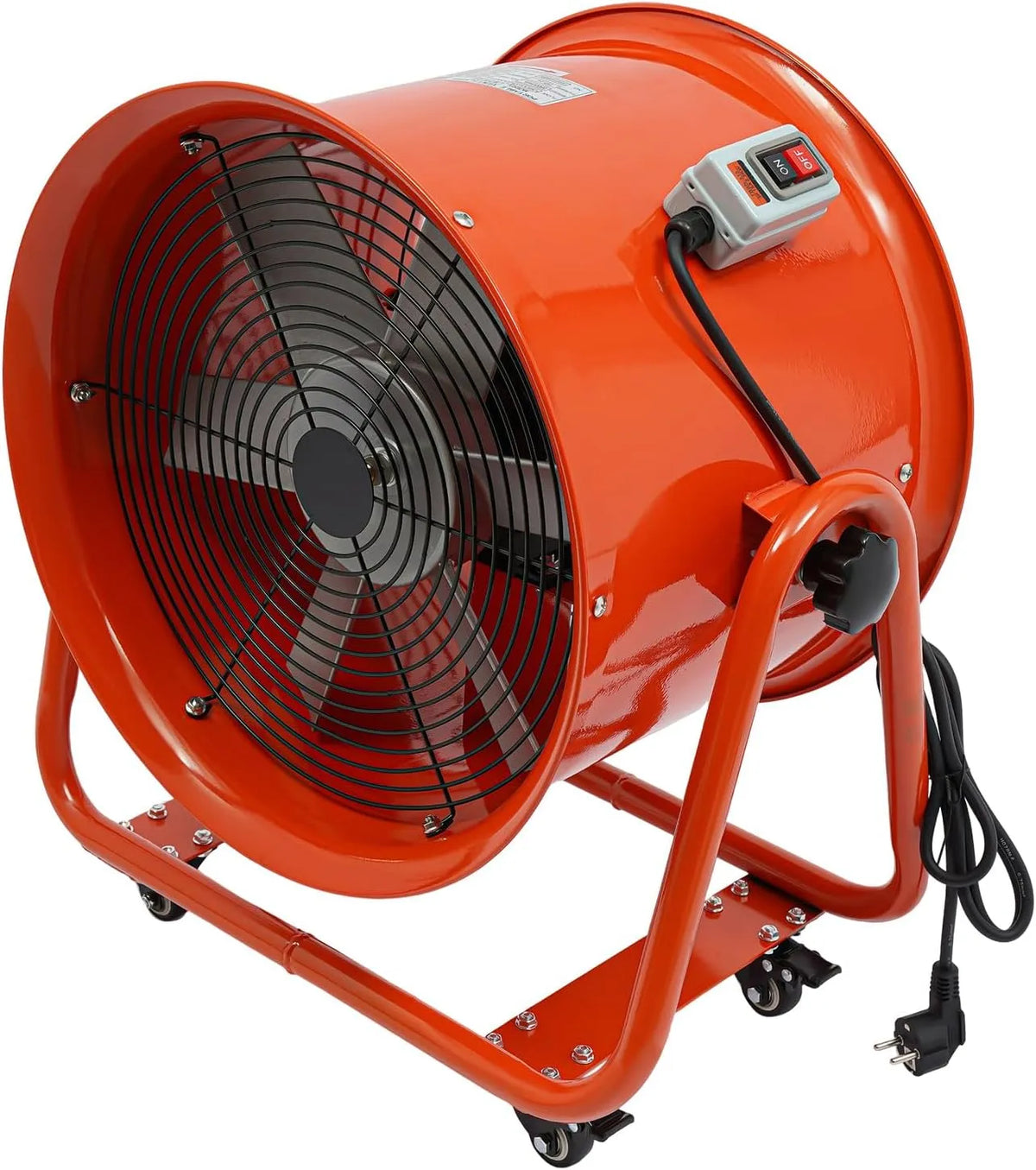 Ventilator met 1100 W, 75 dB, 280 Pa, 15000 m3/h, geluidsarme werking en industriële luchtverplaatsing