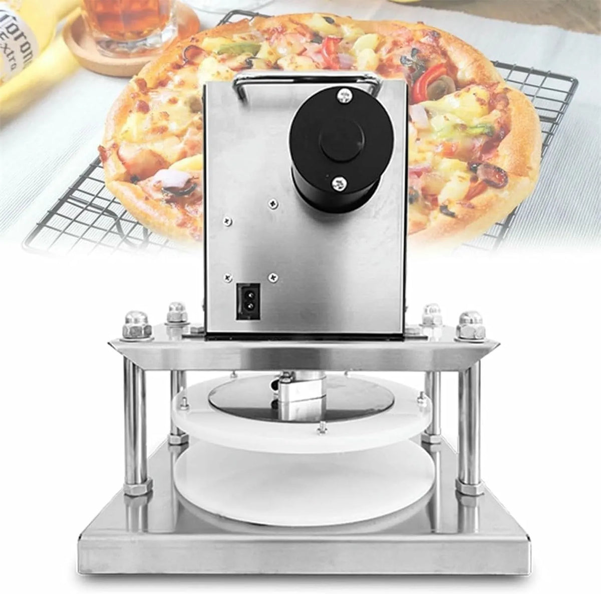 Dough Press Machine met 285 x 238 x 335mm, 2,0 kW, 7kg, 220V, 110V en RVS