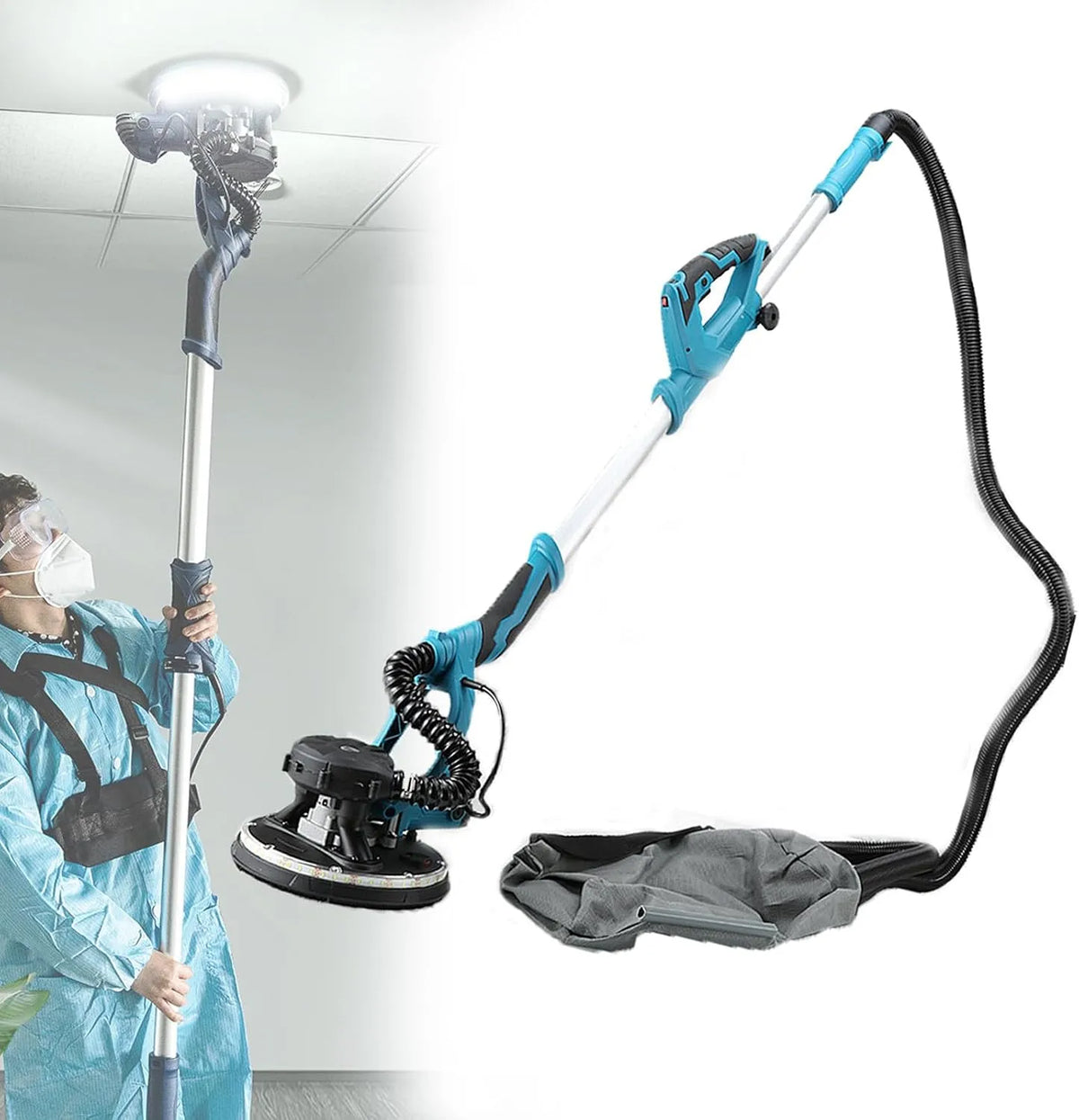 Machine met 1800 W, 1000-2100 Rpm en Voor Plafond En Muur, Gipsplaatschuurmachine
