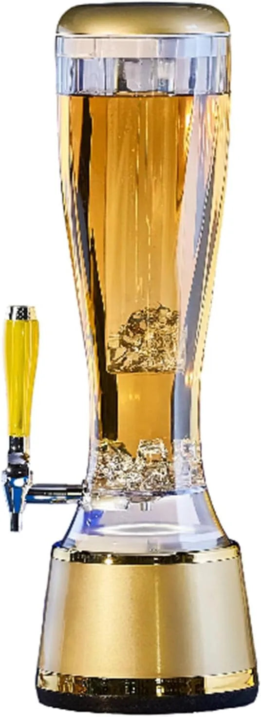 3L Ice Core Bier Dispenser Drankautomaat Ijs Buis voor Wijn Alcohol Sap Frisdrank Bar Gereedschap voor Bar Koeling drinken Wijn met 3L, 61 x 18.5 x