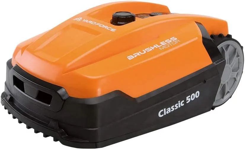 Robotmaaier, YARD FORCE Classic 500 Robotmaaier, tot 500 m2, zelfrijdende grasmaaier, 40% helling en bedieningspaneel voor weekdagen