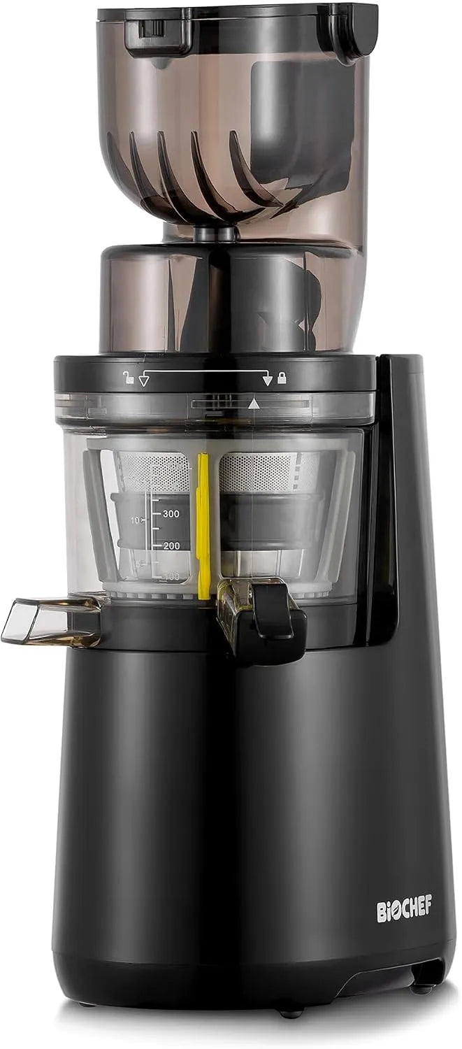 BioChef Atlas Whole Slow Juicer Sapcentrifuge met 250 W en zwart