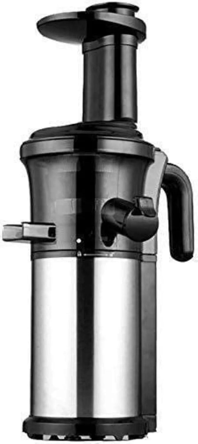 Slowcooker, 200 W roestvrijstalen slowcooker, fruitpers elektrisch, draagbare sapcentrifuge, koud persapparaat en compacte groente-extractor