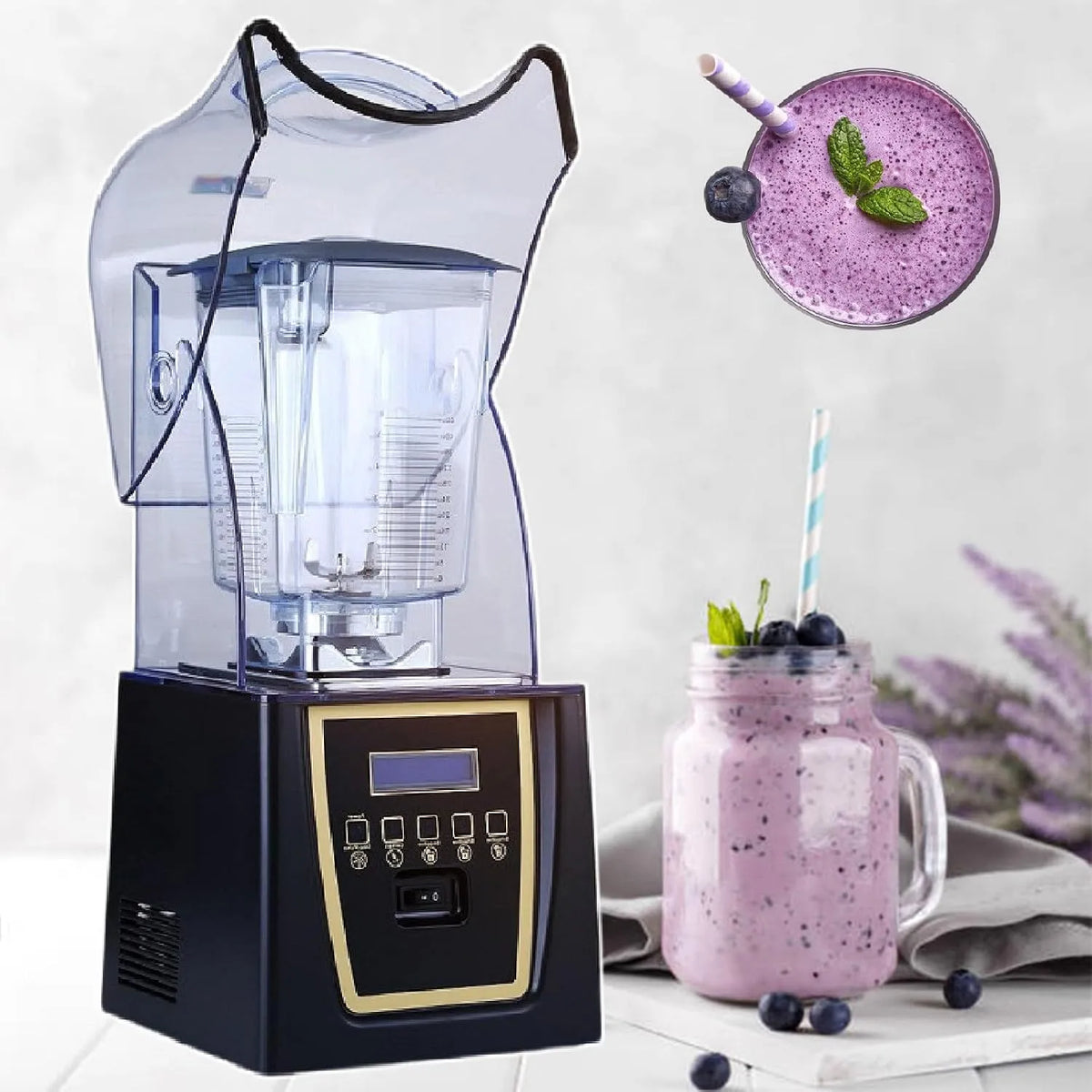 Blender, 2L, 30000Rpm, Ijsmixer Blender Voor Het Maken Van Smoothies, Sojamelk,220V, Sap, 2L 1800 W