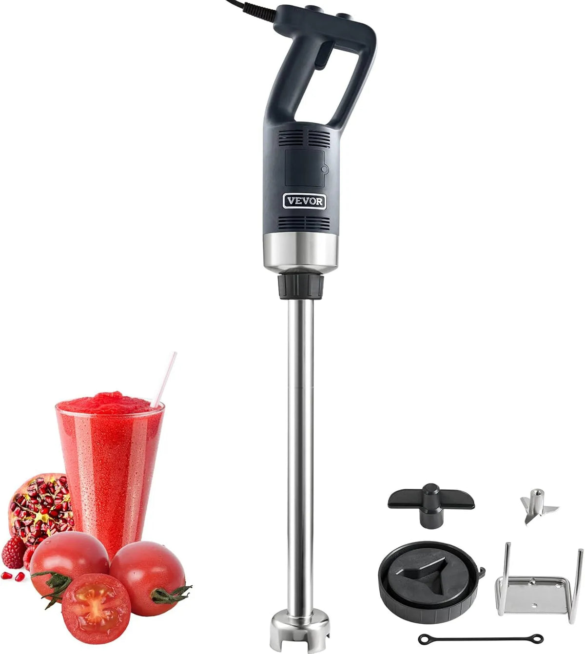 VEVOR Staafmixer, 855 mm, lemmet van RVS, 304, draagbaar, handmixer, commercieel, robuust, variabele snelheid, veelzijdig, 500 W