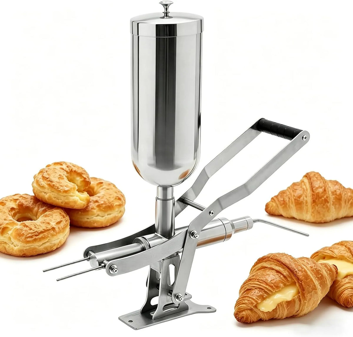 Donut Filler Machine met 5L, 58,5 x 33 x 19 cm, 24 uur en crème