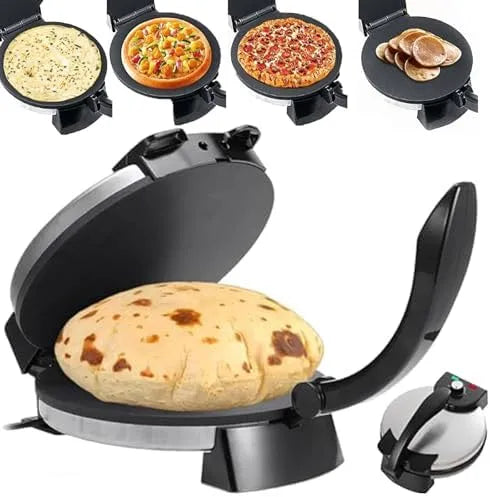 Roti Maker Machine, 1800 W, Pannenkoeken, Gemakkelijk Schoon & Compact Ont, Automatische Roti Maker Machine, Pita Brood & Tortilla's