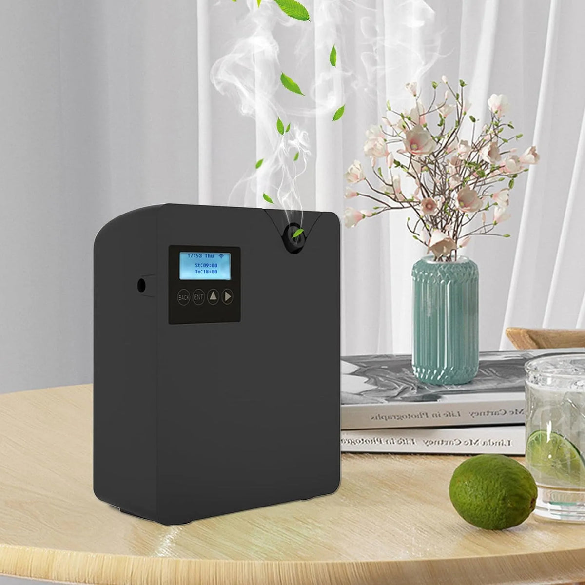 Aromadiffuser, Parfumdiffuser, enz. WiFi & Bluetooth, Smart Scent Air Machine met Nebulizing Tech voor thuis, geschikt voor hotellobby, gang