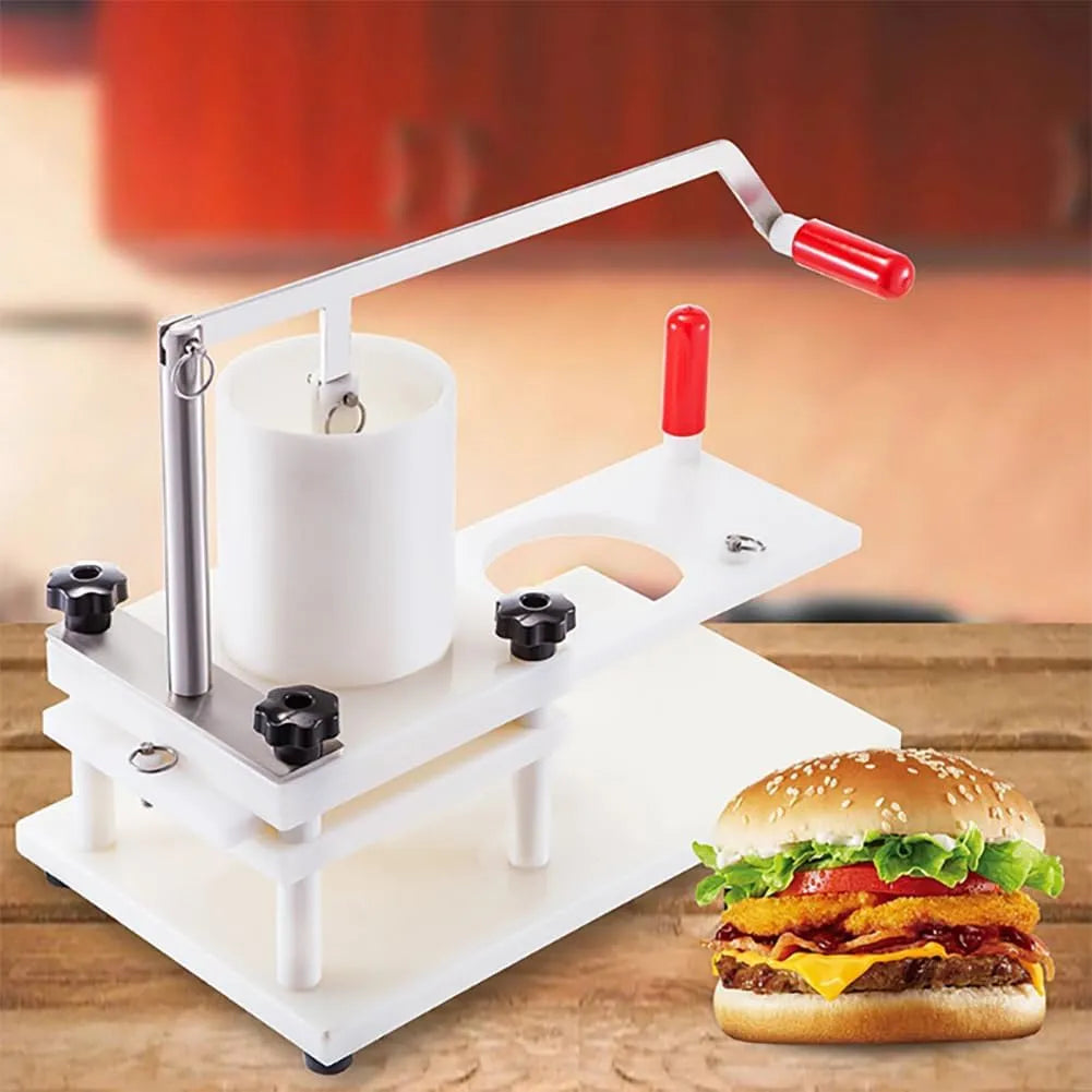 Hamburger Mold Machine met 52,5 x 44 x 30 cm, 13 x 13 x 1.5 cm, 11,8 inch