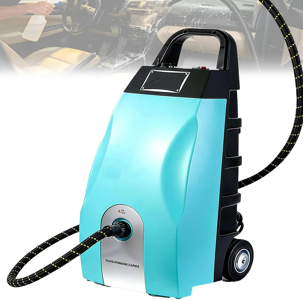 Stoomreiniger met 3,5L, 230°C, 4-5 Bar, 150°C, 250°C, 20-30 seconden, veiligheidssysteem en waterreservoir