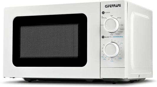 Magnetron met 700 W, 1000 W, 3 kookmodi, RVS, accessoires inbegrepen, timer en wit