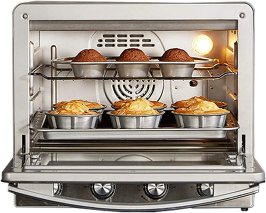 Inbouwoven, RVS Esthetisch en praktisch, Rating Emaille Interieur Premium Convectie Halogeen, Oven Fornuis Ingebouwde Elektrische Enkele Oven