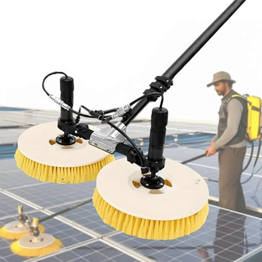Roterende reinigingsborstel voor zonnepanelen Electricity-7.5m/24ft met 65 cm, 3500-5000 m2, 8 uur, 40 mm, 1,6 inch, 100V, 240V en 24V