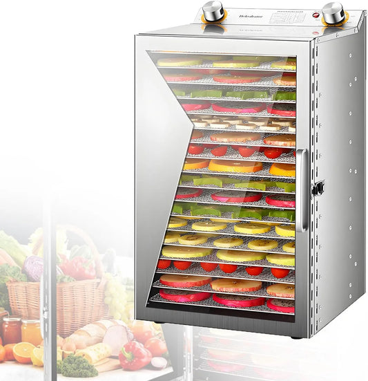 Droger, 30-90 °C, 0-12 Uur, Timer, Voedseldroger, Gedroogde Rundvleeskruiden 18-layer