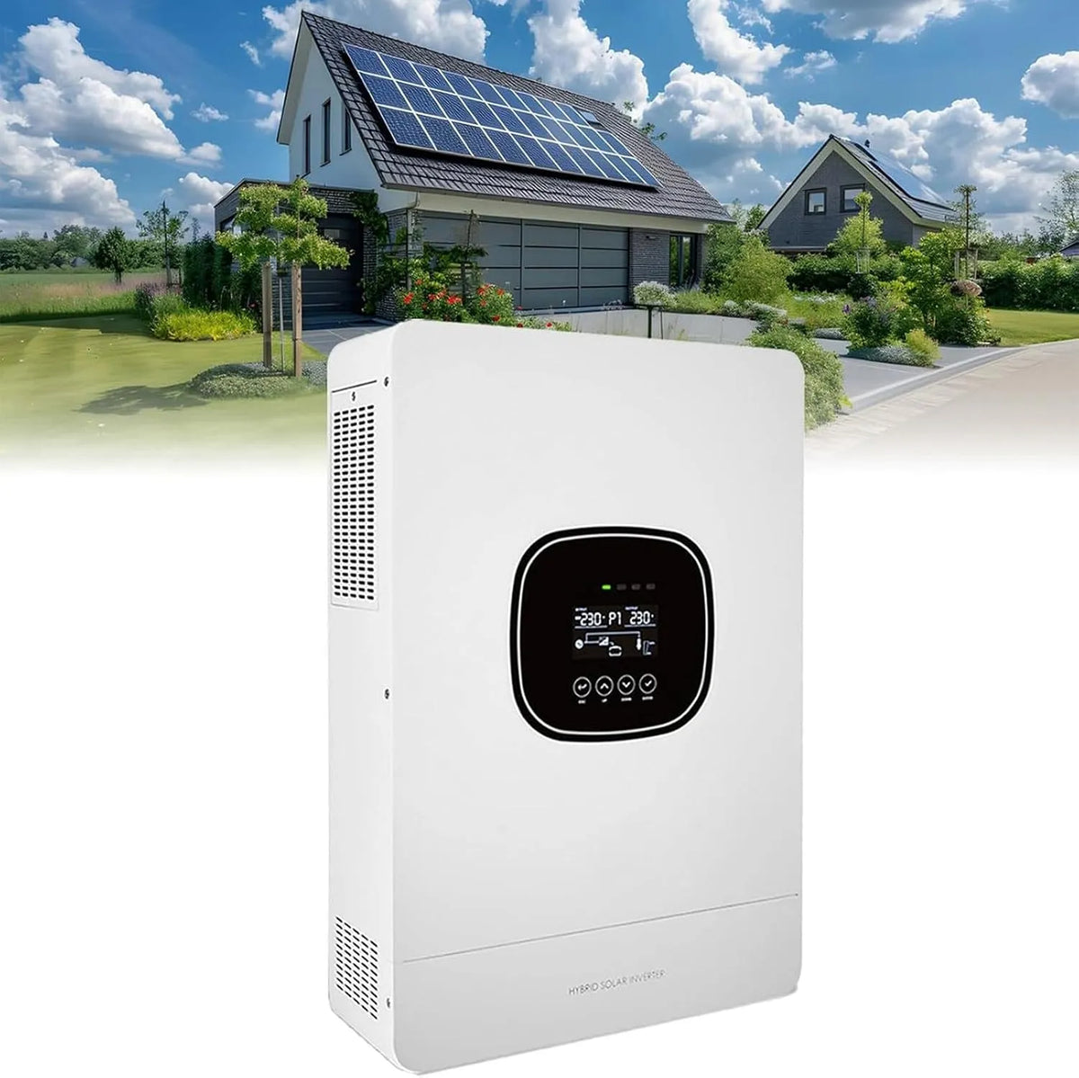 Spanningsomvormer AC230V met 5000 W, 80A, WIFI en zonne-energie