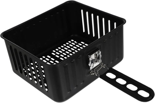 Airfryer, Compacte vierkante airfryer mand met ergonomisch handvat, keukenaccessoire voor friet, kip