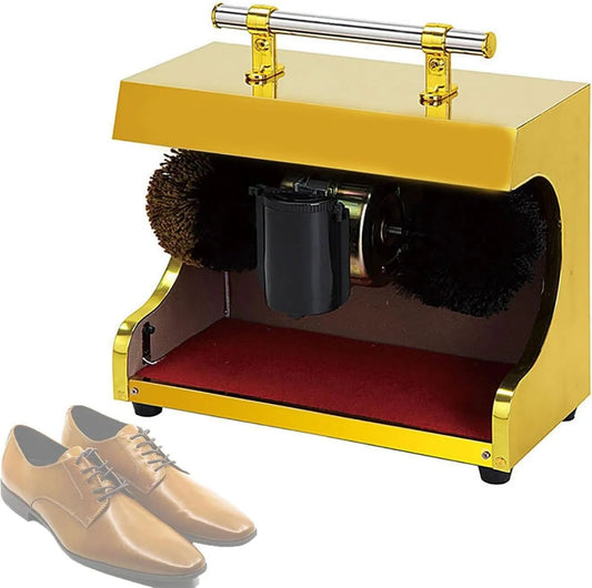 Polijstmachine, Automatische inductieschoenpoets, mechanische polijstmachine, voor familiehotelbankkantoor schoenborstels Yellow