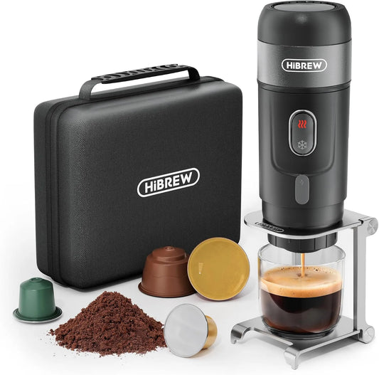 Espressomachine H4A met 12 V, 3-in-1, 7,5 x 7,5 cm, 55 seconden, 8 minuten, 15 bar, USB en waterreservoir