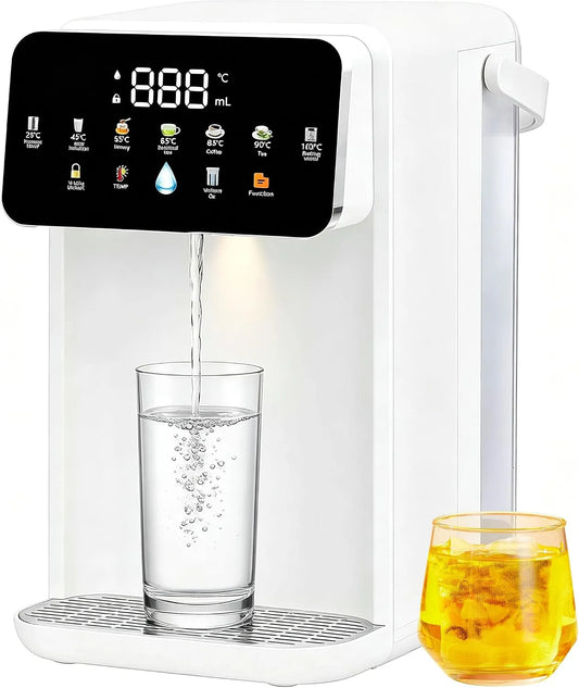 Waterkoker, Instant Heetwaterdispenser, 3,5 Liter Led-waterkoker Met aanraakbediening, 7 Temperatuurinstellingen 25-100 °c En 8 Volume-instellingen