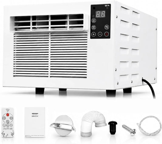 Luchtontvochtiger, 3-5 M2, geluidsarm Mini-Airconditioner Met Ventilator Voor De Slaapkamer, Huurwoning