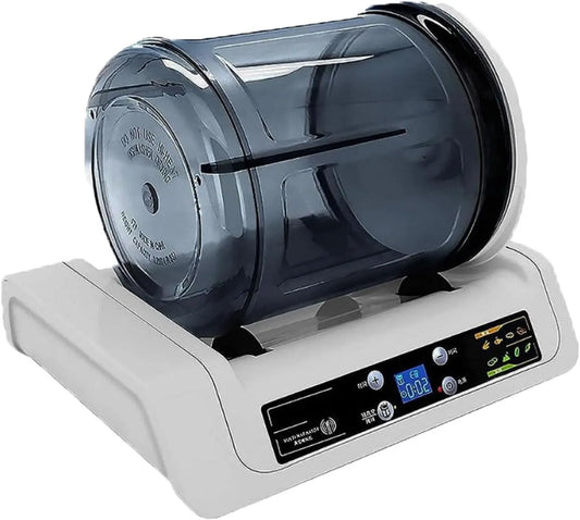 Machine, 5 liter elektrische marineermachine met LED-aanraakbediening, Automatische vacuüm vleesmarinade, lamsvlees, timer van 0-10 uur