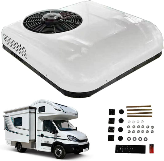 Mobiele airconditioner, 12V/24V wit-12V, Airco voor op het dak van een auto of camper