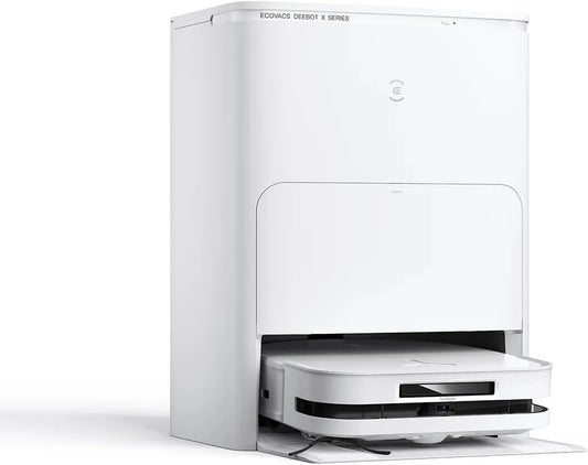 Ecovacs Robotstofzuiger X5 met 12800Pa, 70°C, 15mm, 1 mm, 200 mm, obstakelvermijding, voor tapijt, harde vloeren en dierenharen en mop