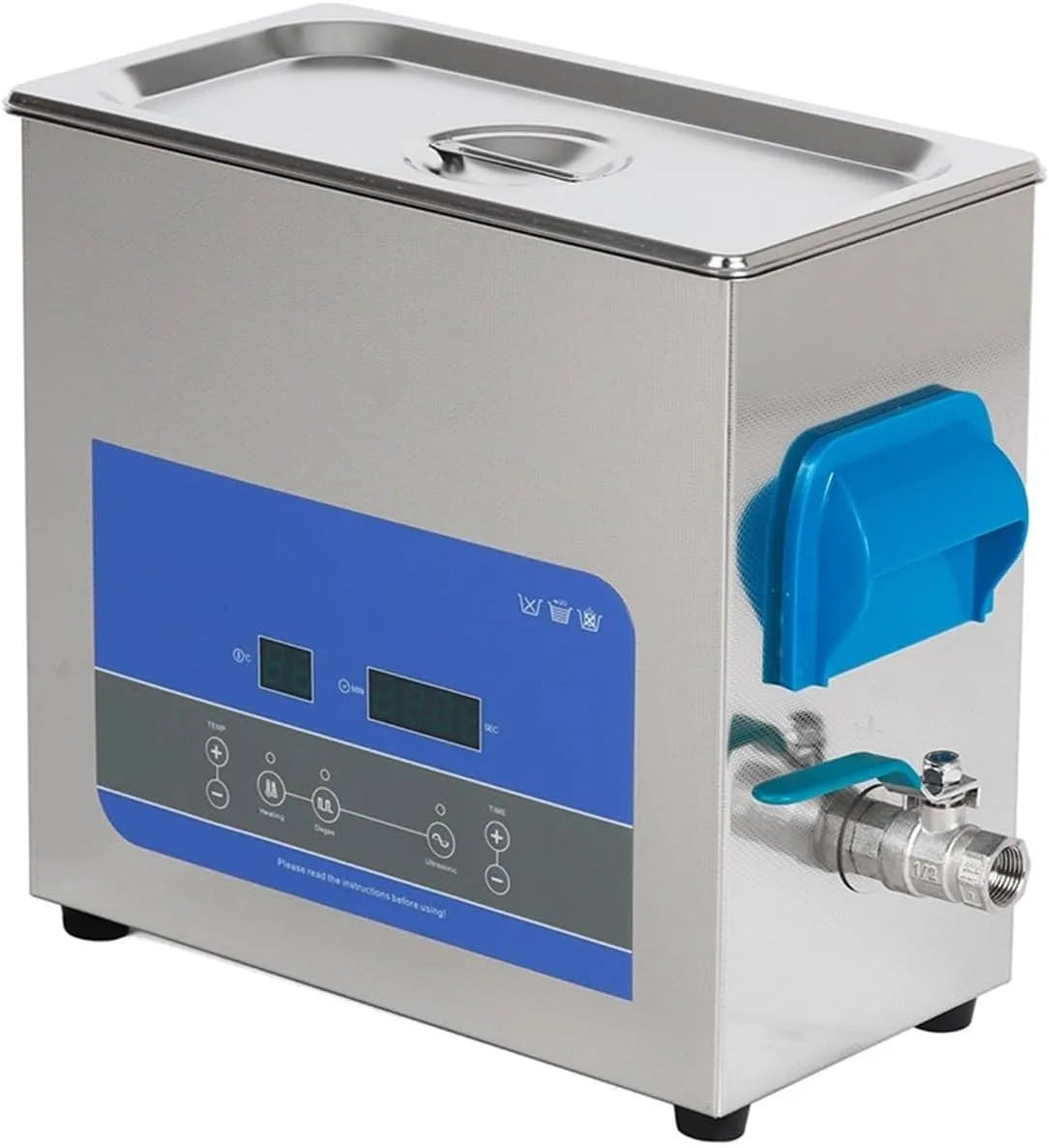 Ultrasoonreiniger met 150 W, 6 l en digitaal display, 40 kHz