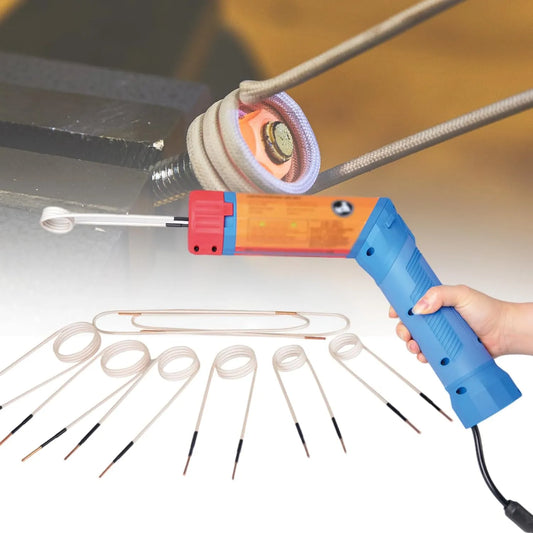 L-type magnetische inductieverwarmingsset met 1.1 KW, 1100 W, 30 mm, 50 mm, 5-40MM en blauw